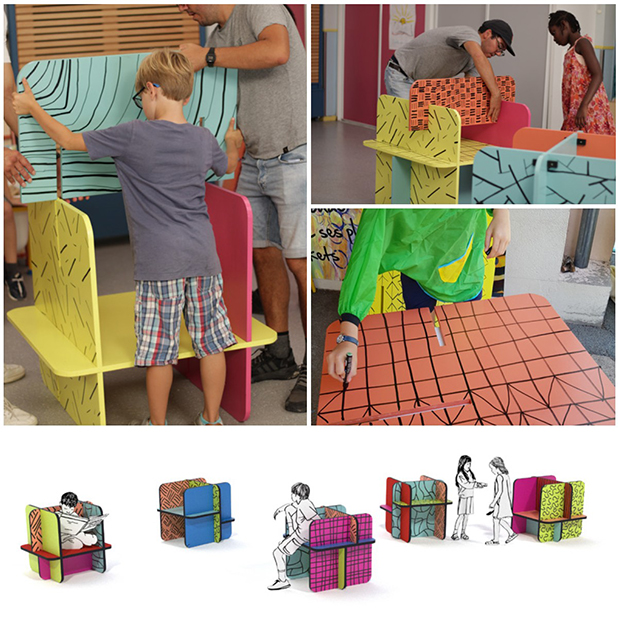 Patchwork - Mobilier enfant - Ville d'Angers par Chape&Mache