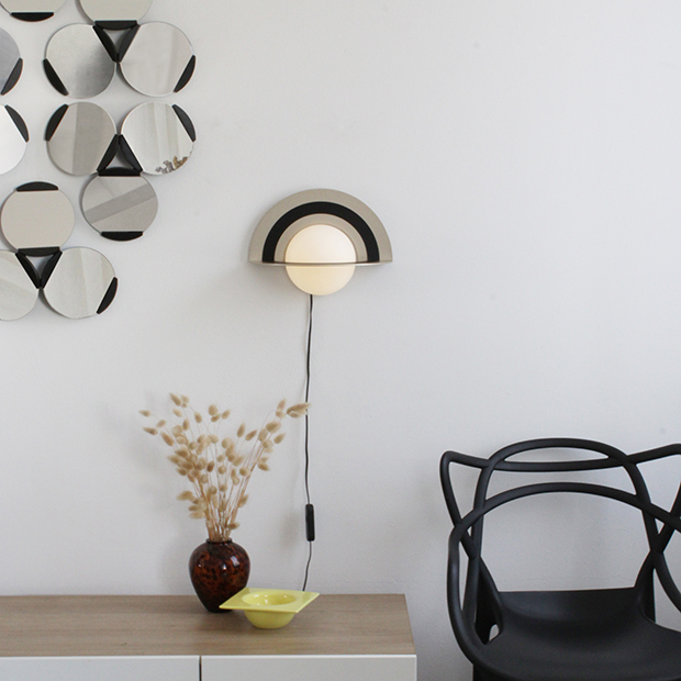 Nimbe, luminaire edité par Rochebobois design de Chape&Mache